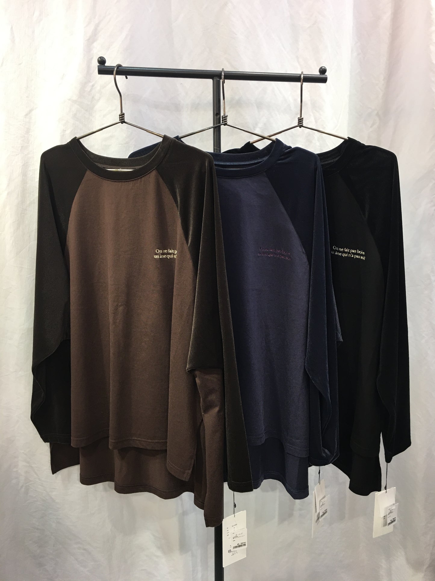 ☆CLOCHE袖シアーベロアT