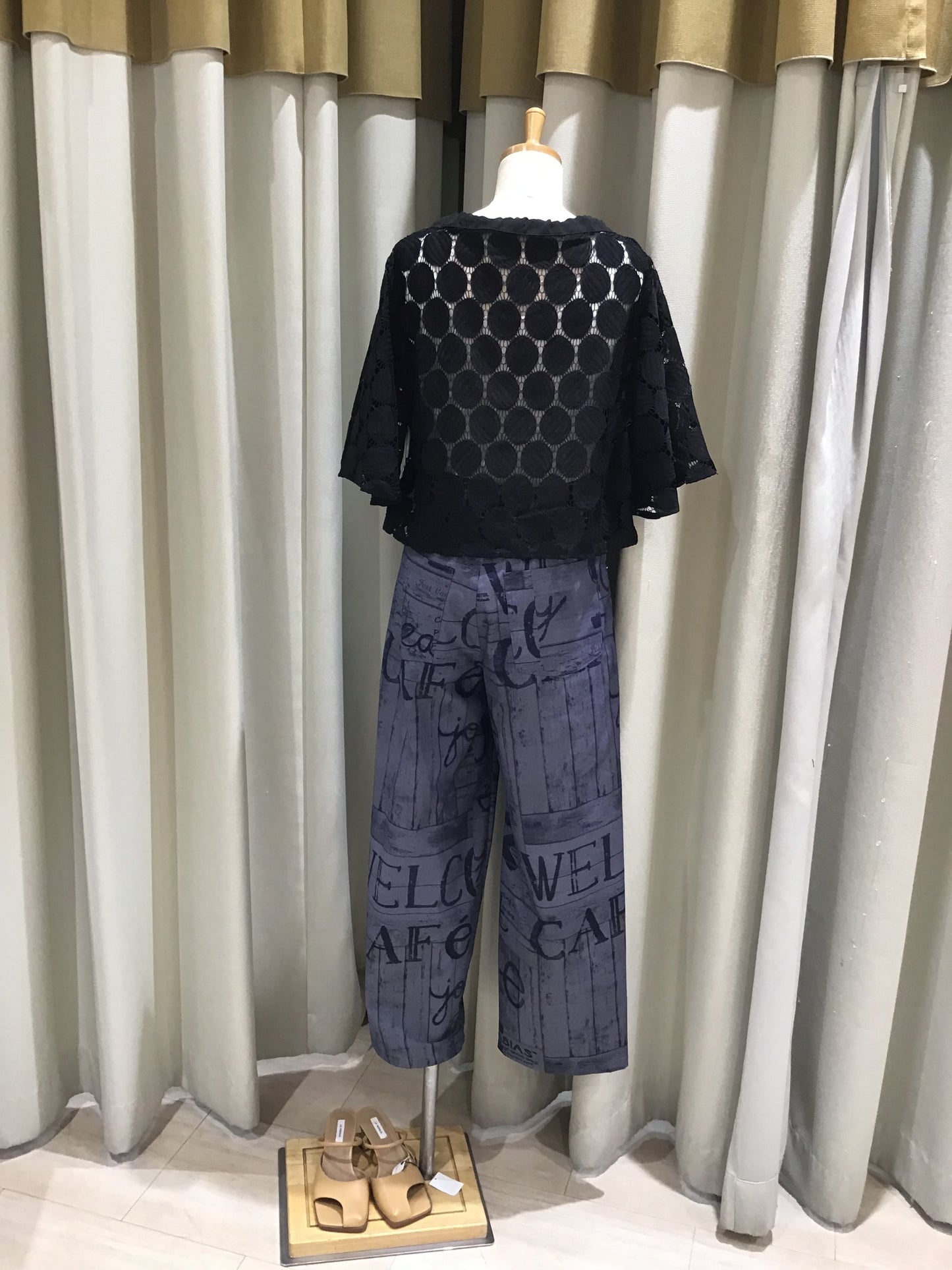 ◎DOLLUPOOPSデニムプリントアシメウエストP T