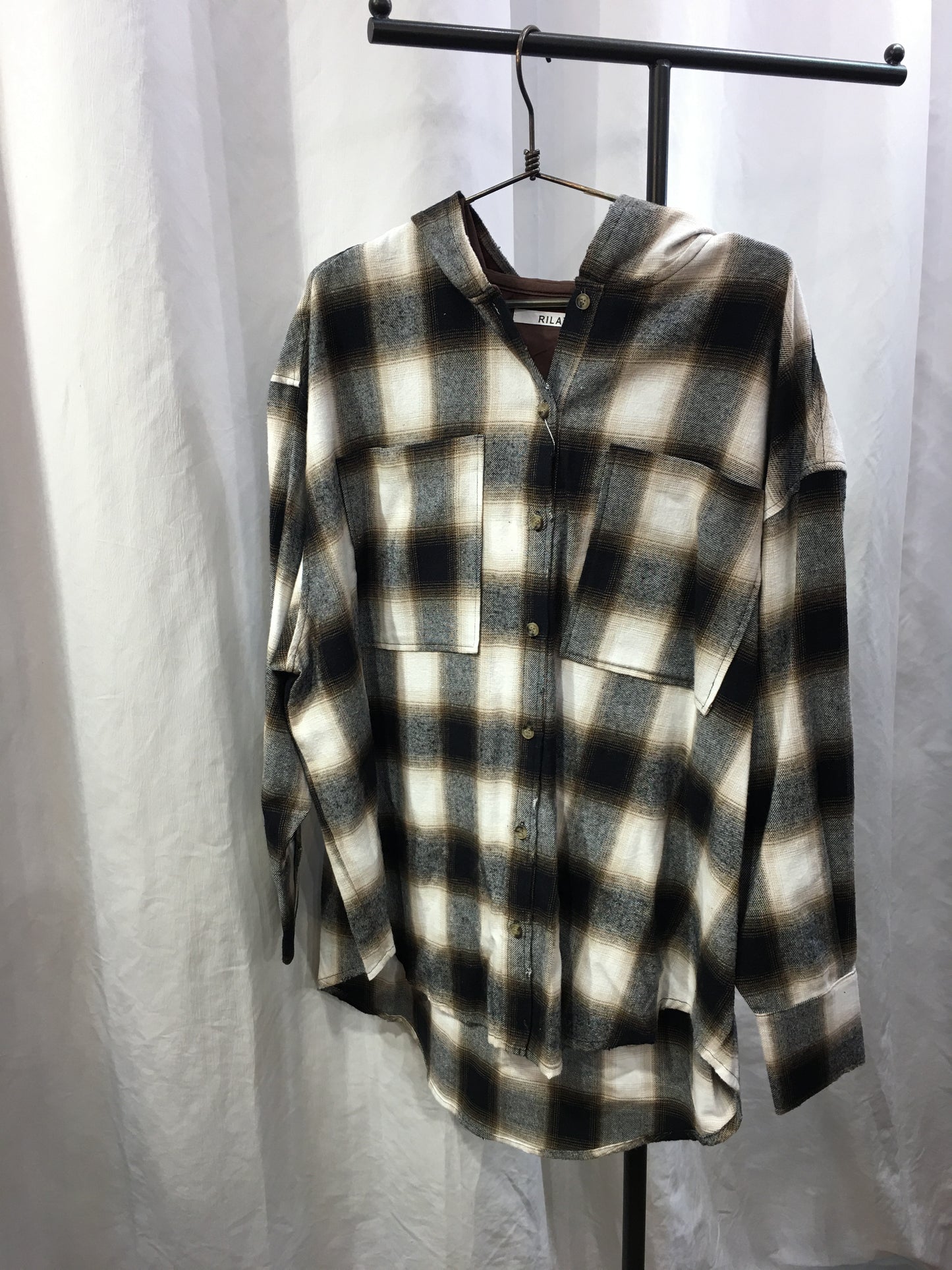 ☆RILATOチェックフーディー