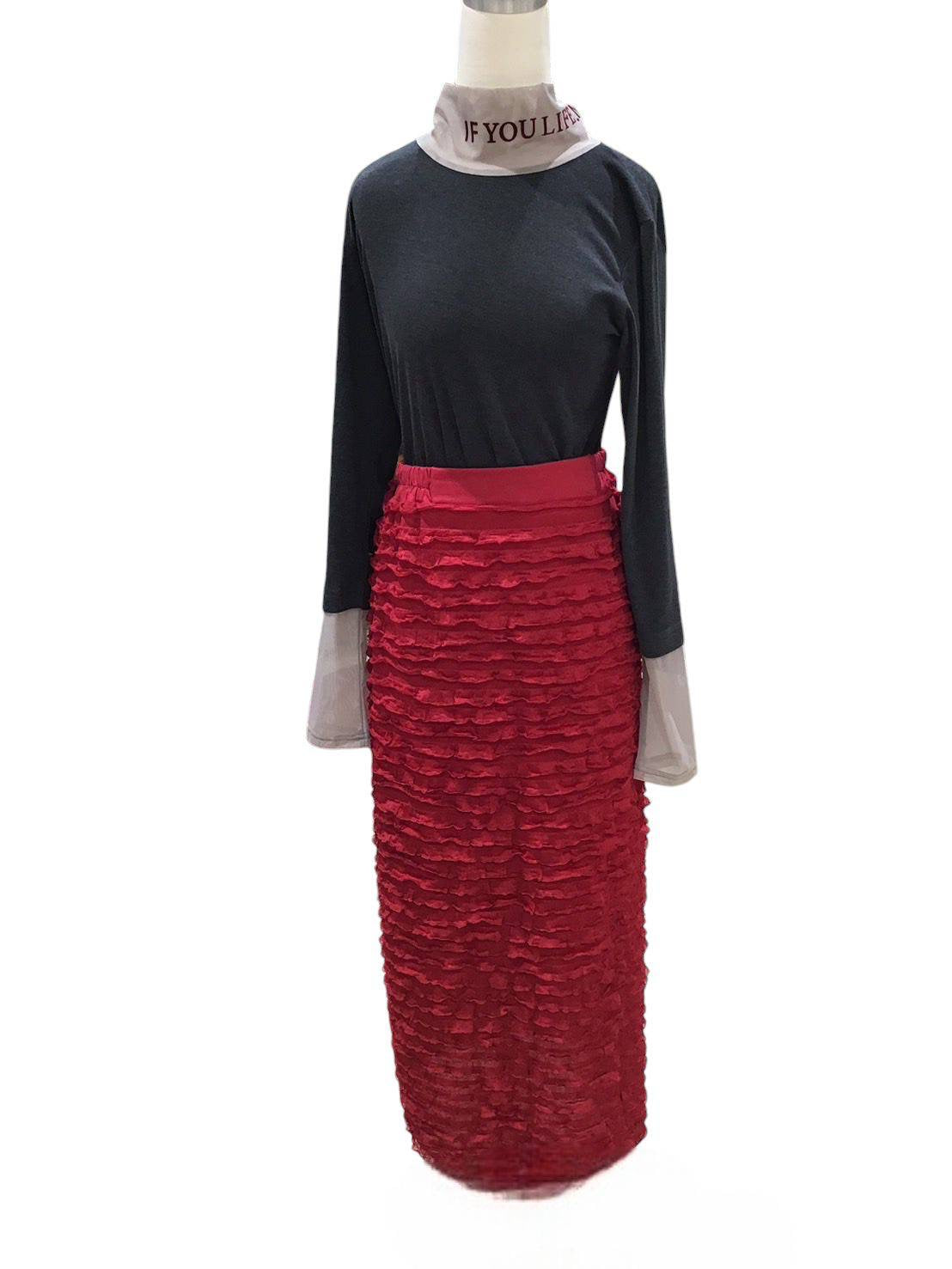 ◎Eimee Law フロッキーテキストハイネックTOPS