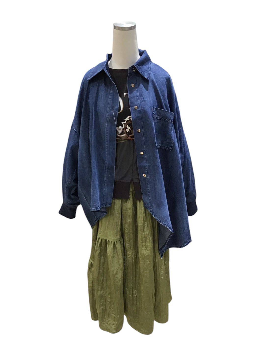 ◎再再再再入荷 ヴィンテージダンガリーアシメシャツ
