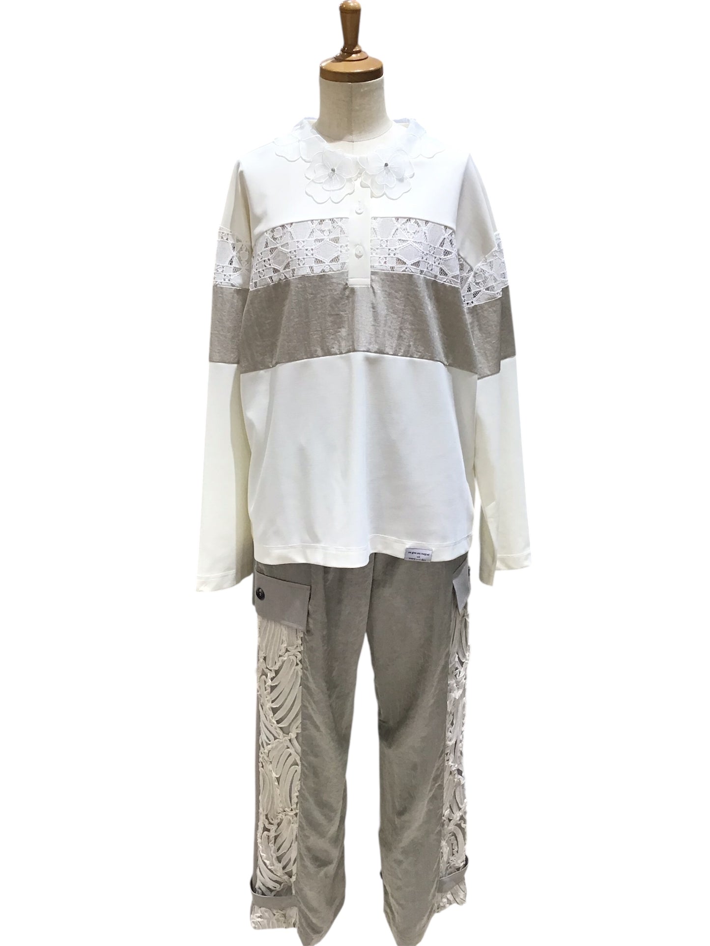 ◎Eimee LawレースカラーポロラガーTOPS
