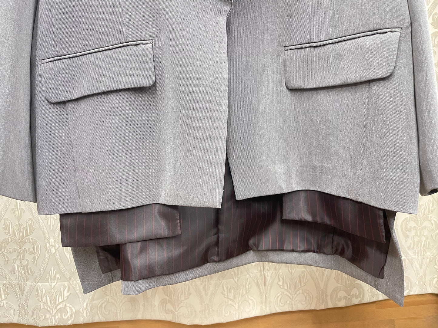 TEVALT 配色ストライプポイントアシンヘムJK