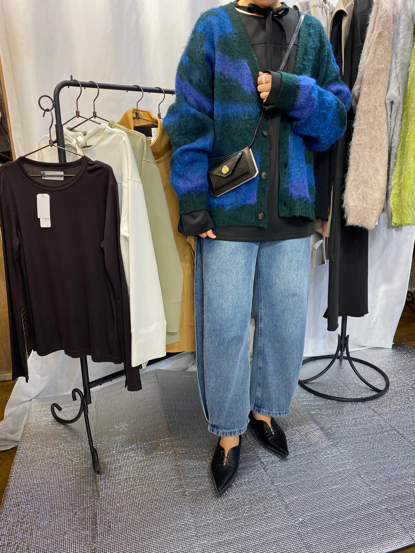 ☆JOHNBULL シャギーニットカーディガン