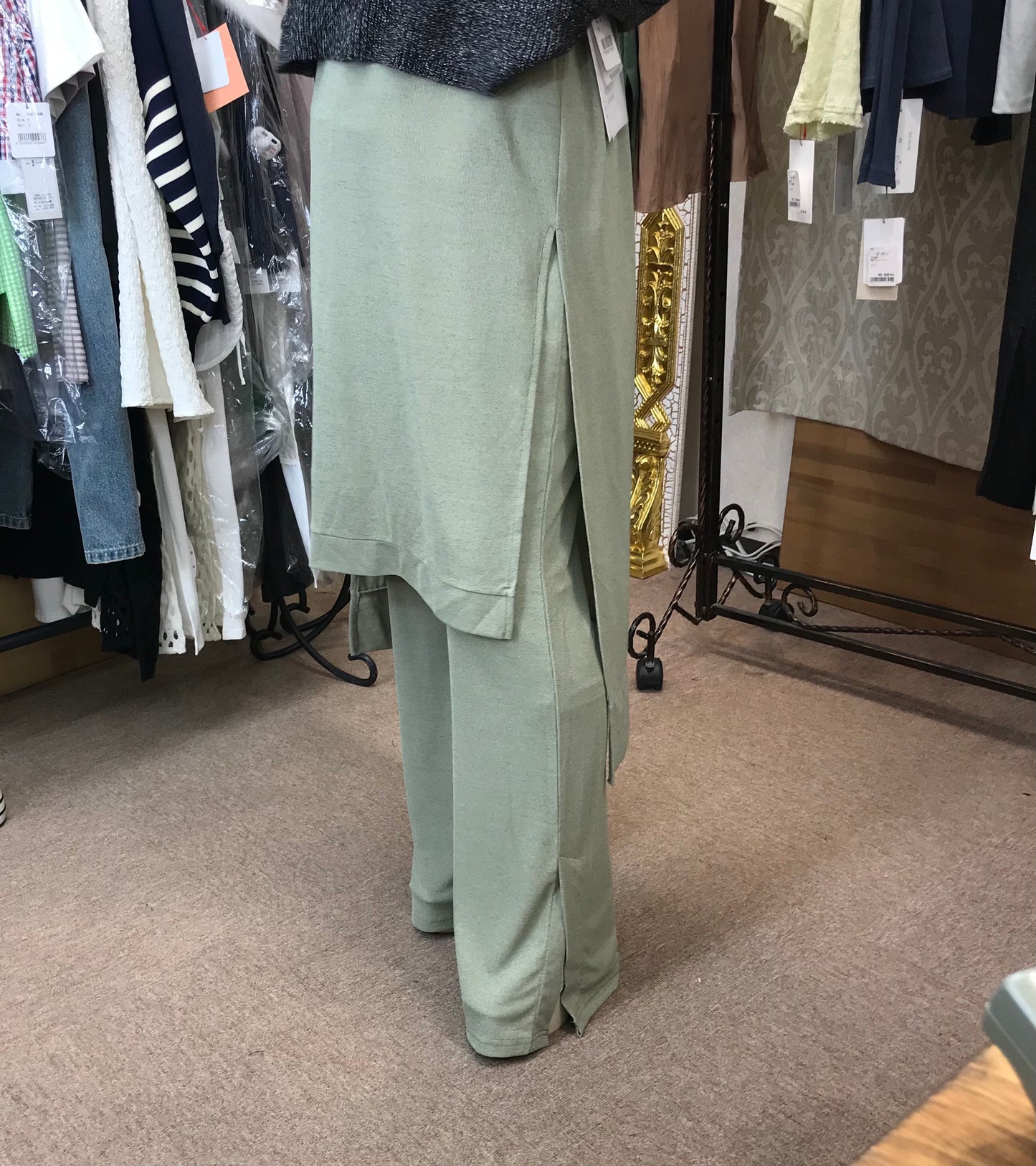 PRIORITYニットパンツ