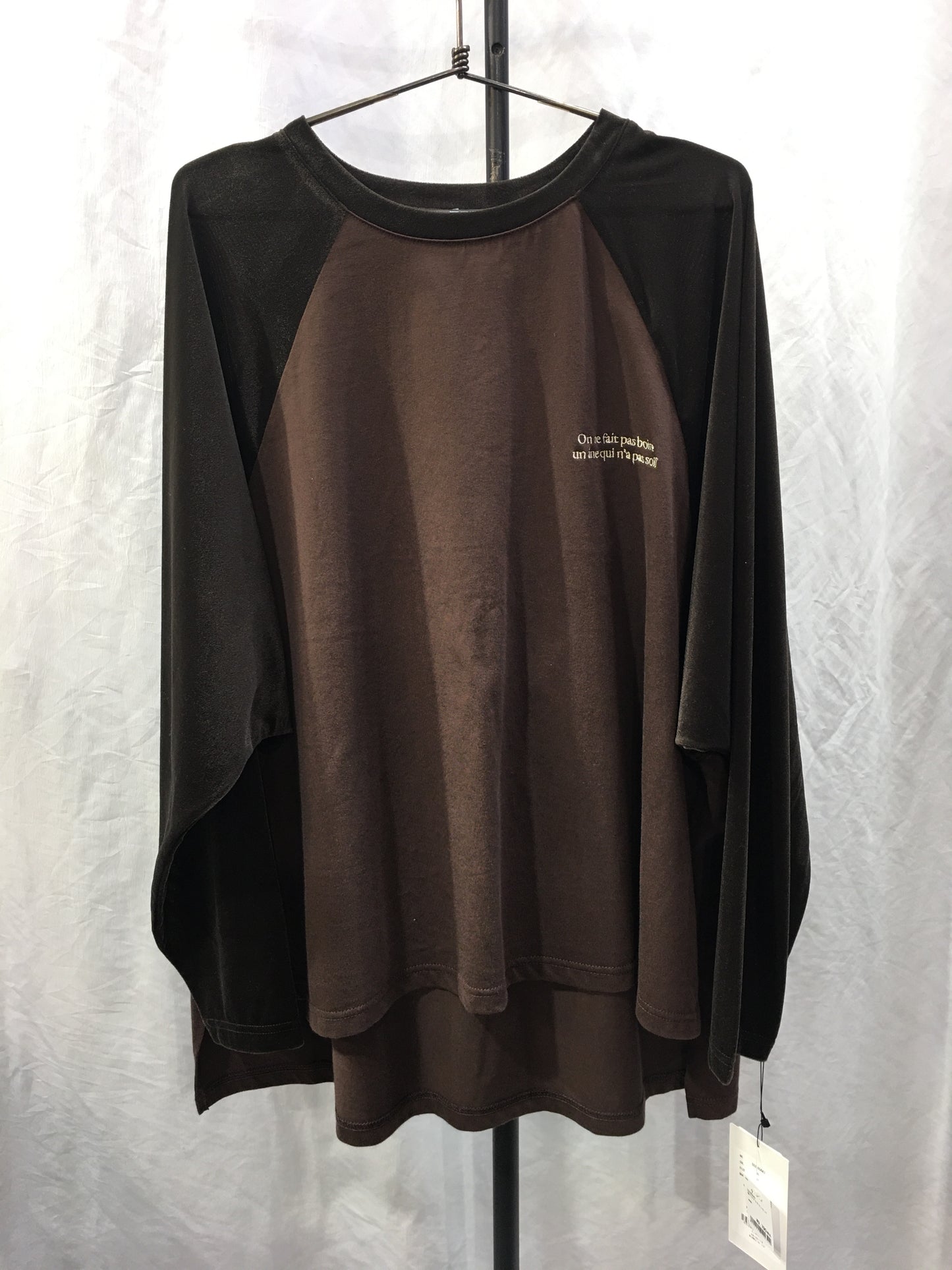 ☆CLOCHE袖シアーベロアT