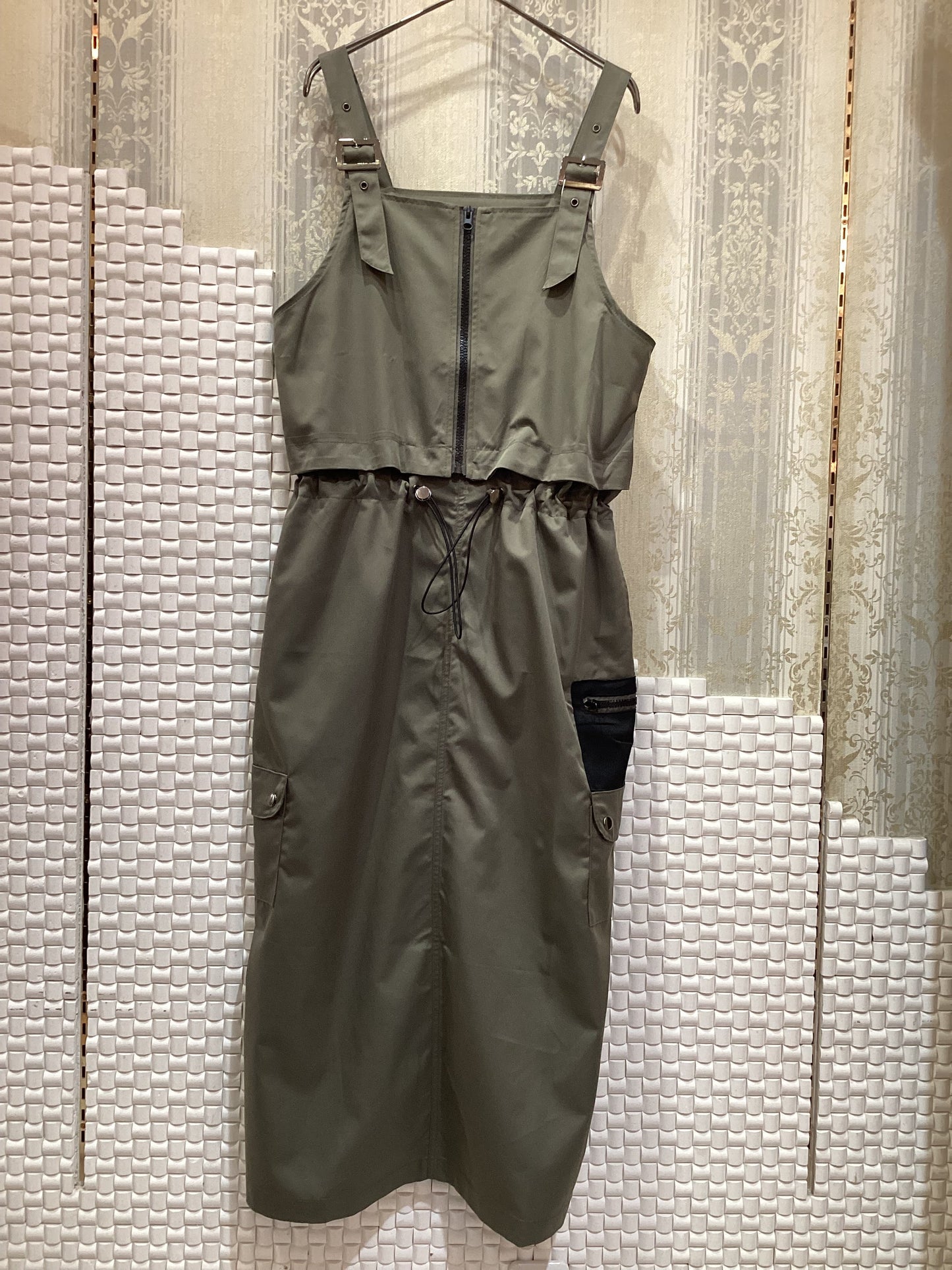 ◯アルファベットZIP3WAYサロペット