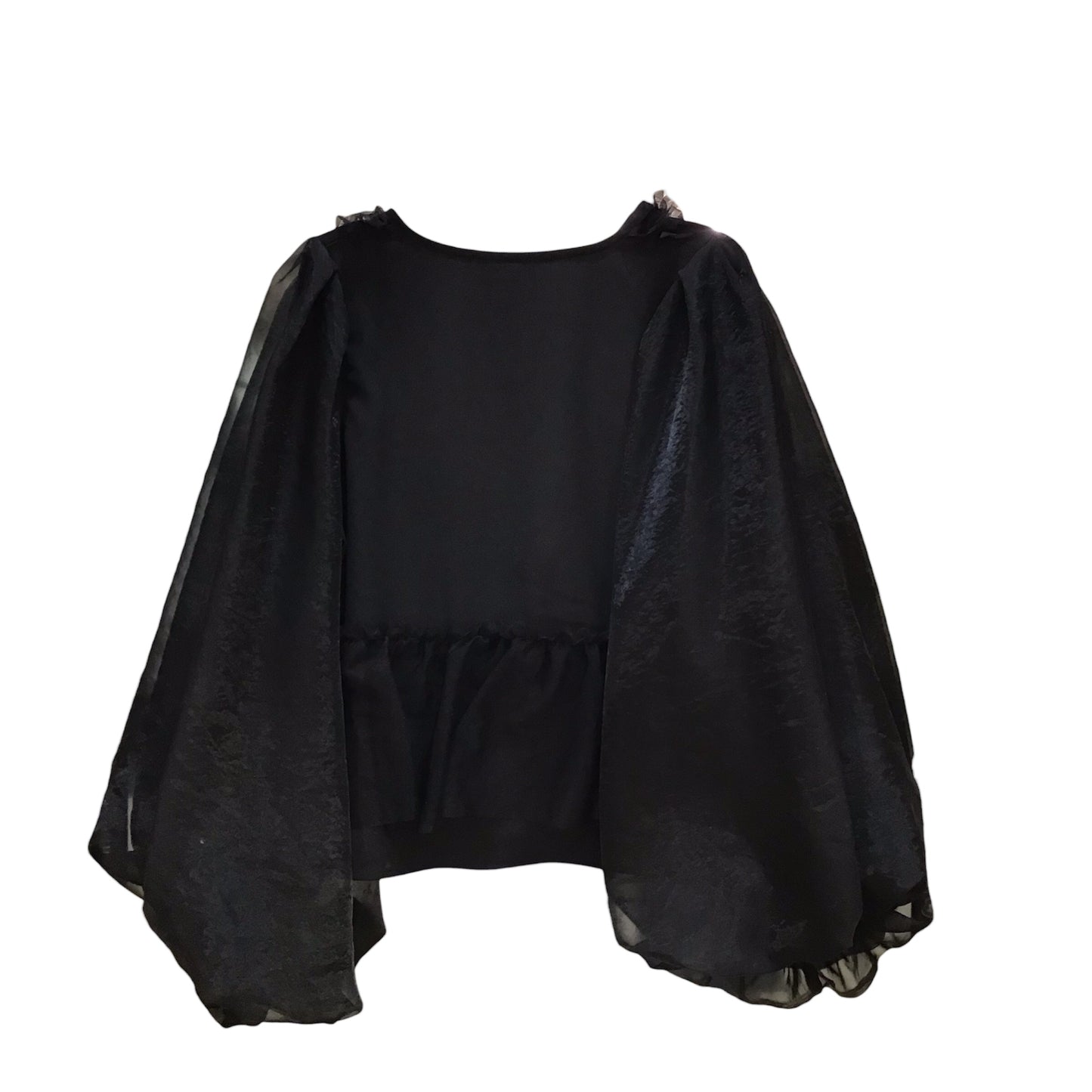 ◎袖オーガンジーフリルtops