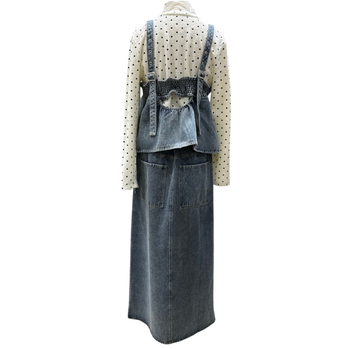 ◎フロントジップデニムスカート