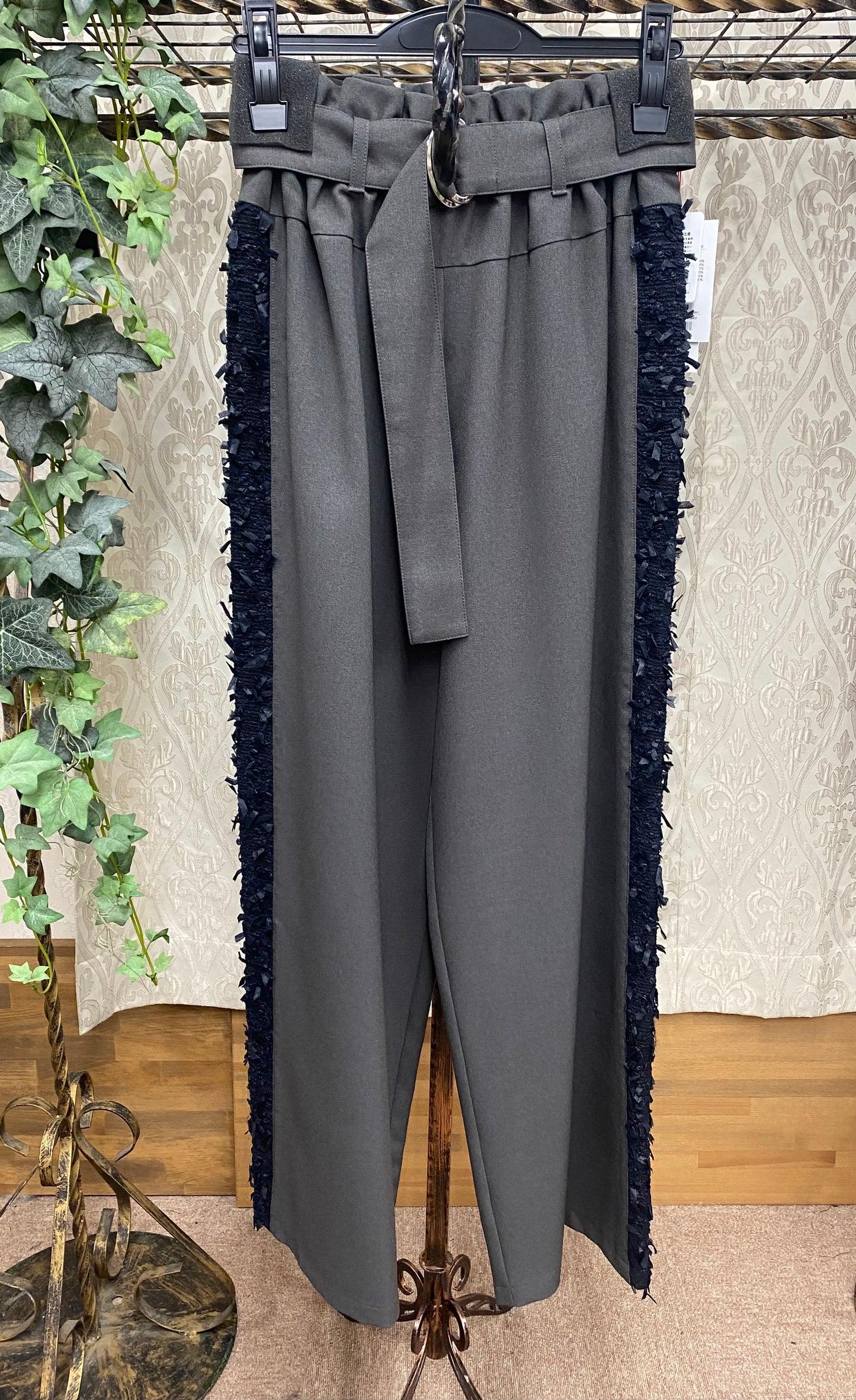 DOLLUPOOPSベルト付サイドツイードPT