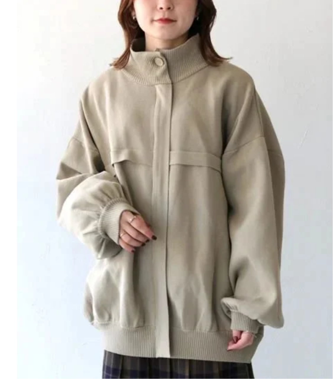 vingtrois ミラノダンボールKNITボリュームブルゾン