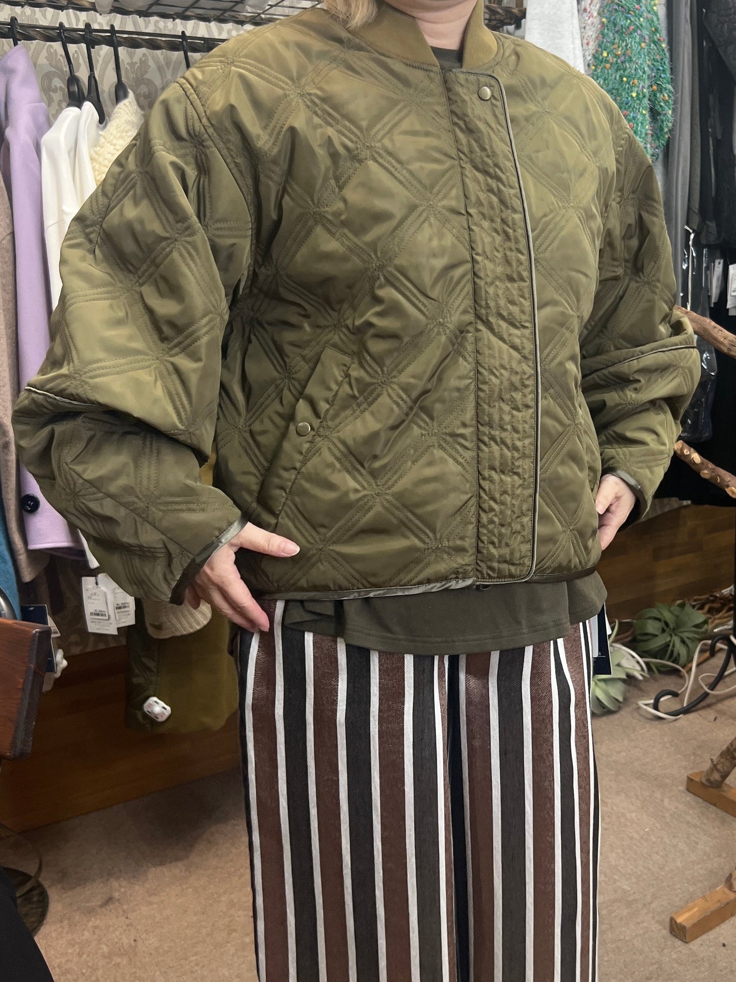 スクウェアキルトジャケット