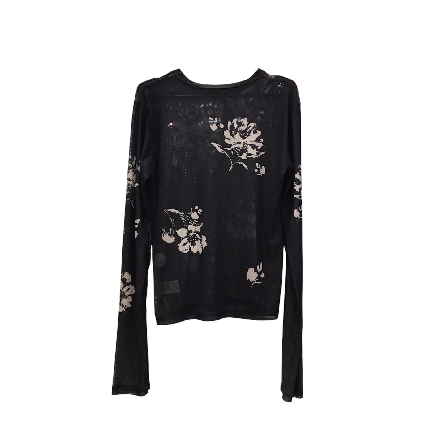 ◎シアーシルエット花柄PTクルーネックPO
