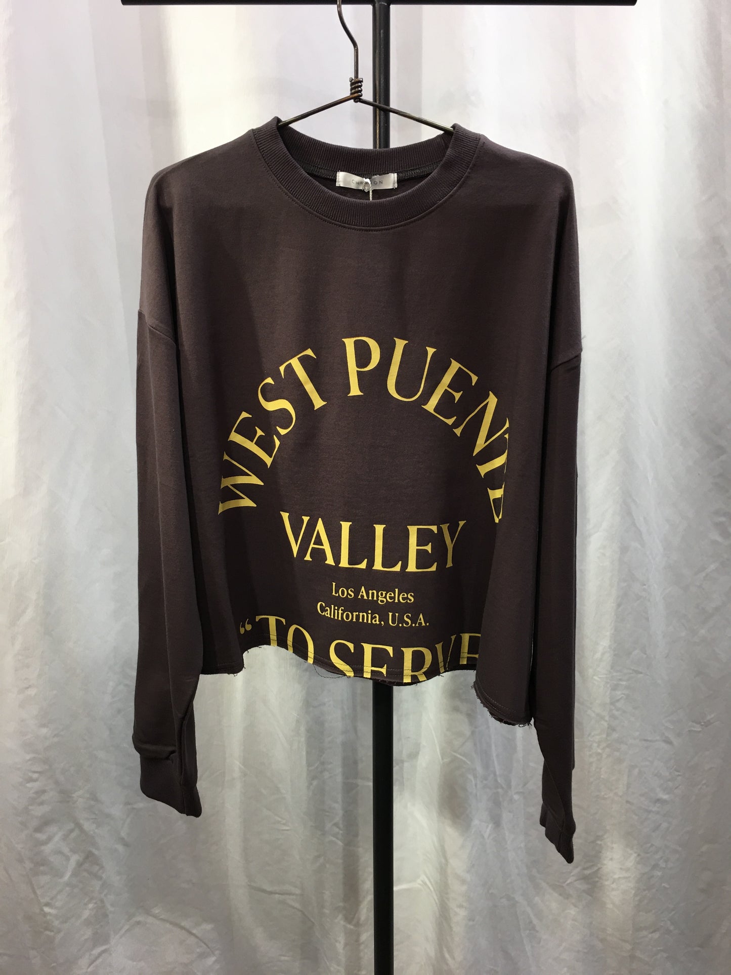 ☆CHIGNONカットオフロゴミニ裏毛PO