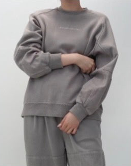 【予約商品11月中旬】 33℃ 裏起毛ピグメント バックパッチ c/n po