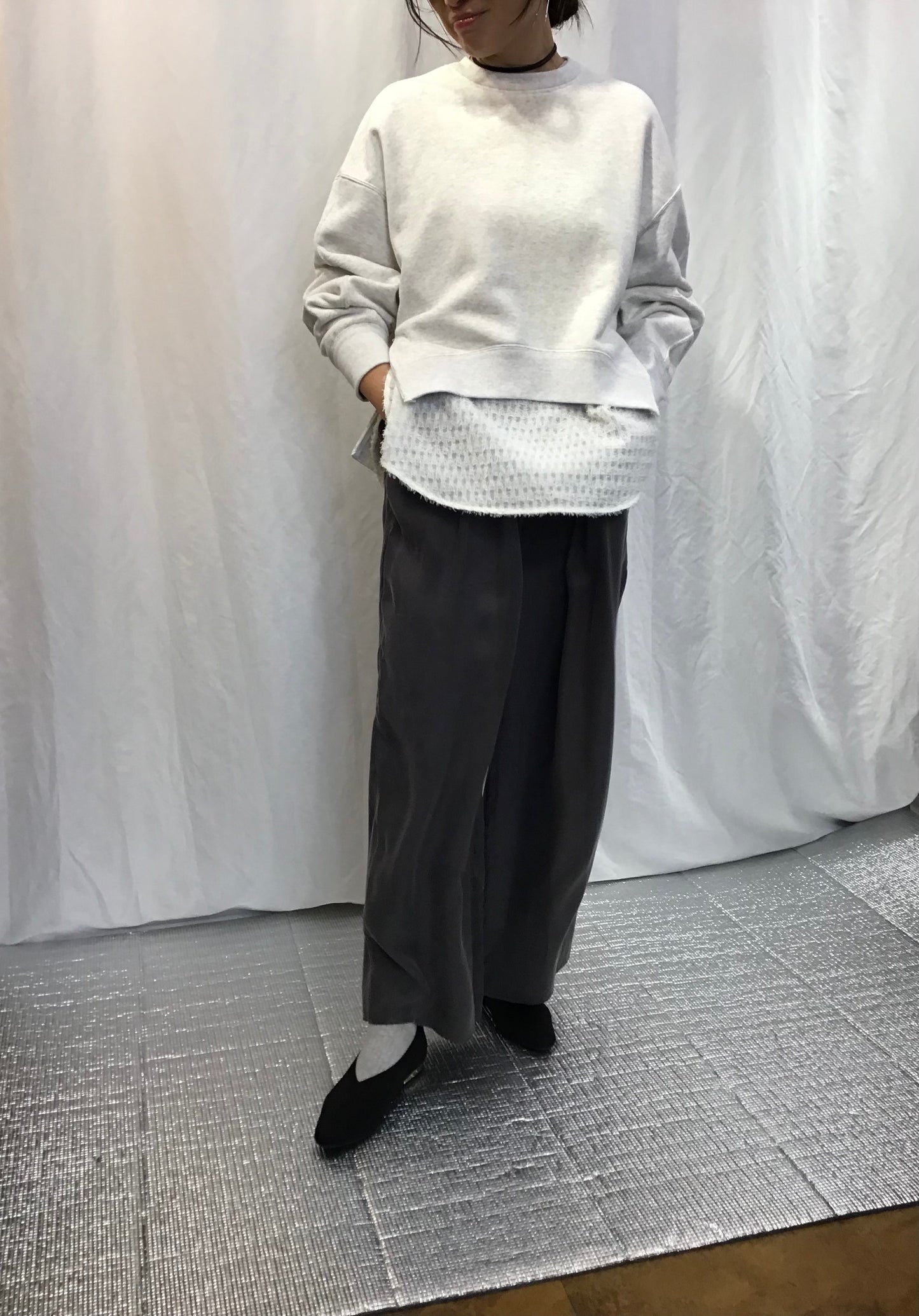 ☆PASSIONE ジップスリットトレーナー