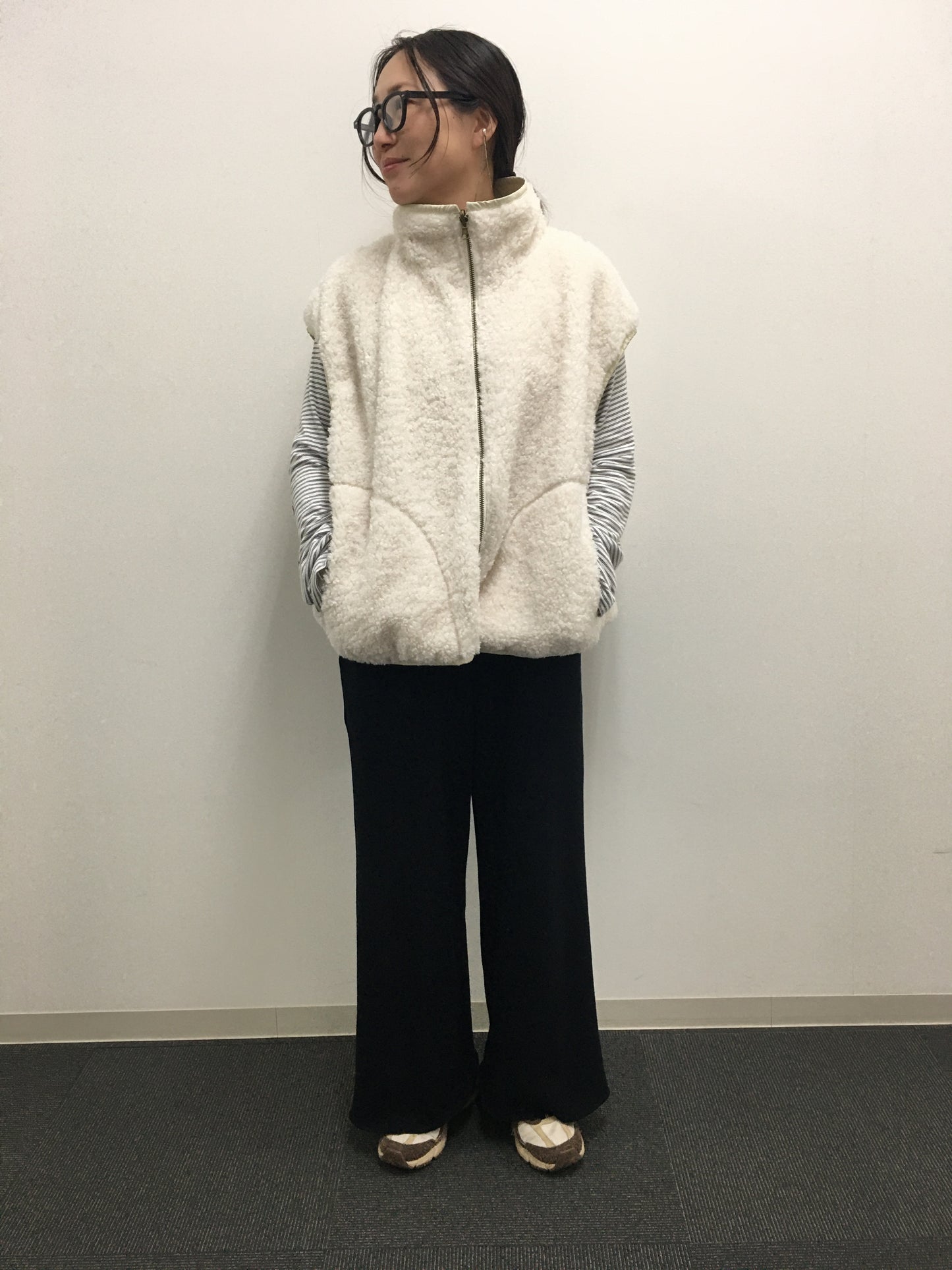 【予約商品 3末までの決済で即日10%クーポン】☆cynicalリバーシブルボアベスト