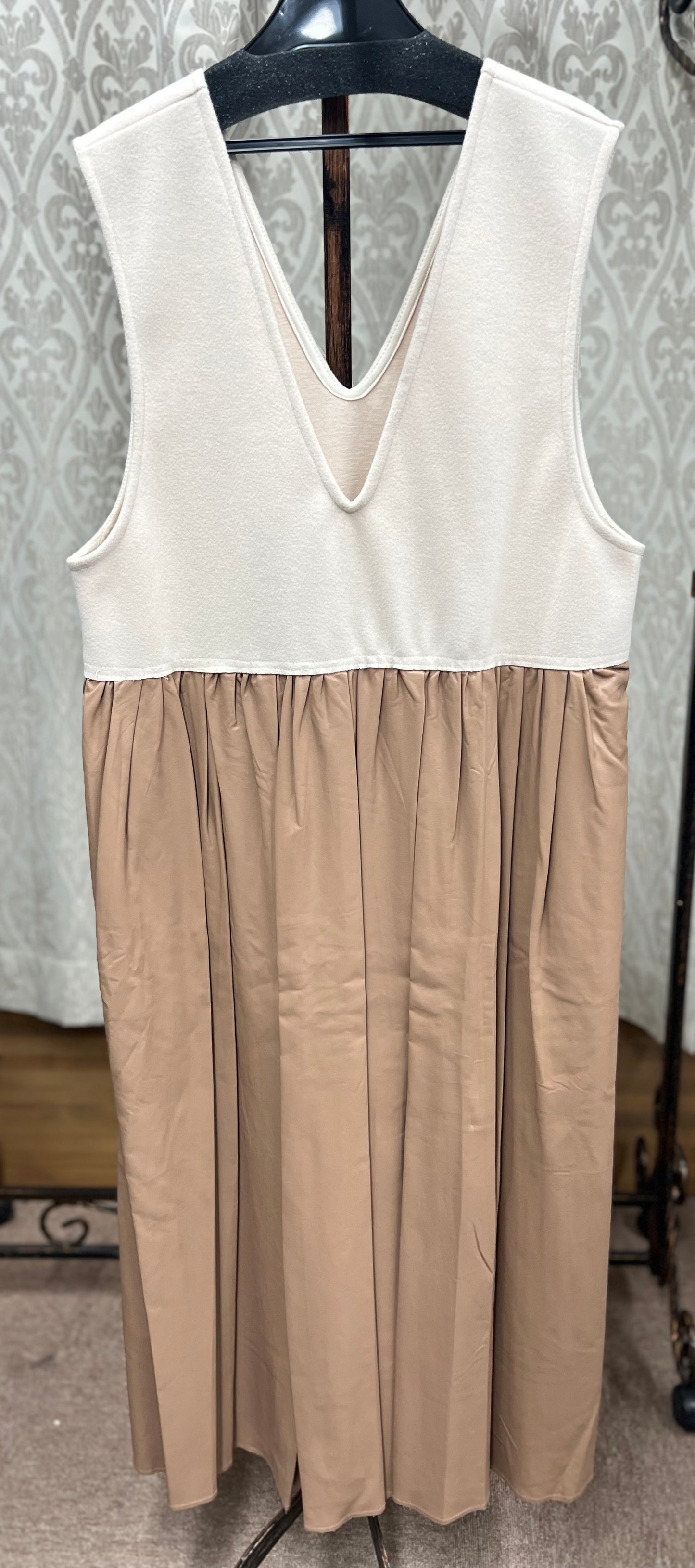 epidemique 異素材切替ロングOP