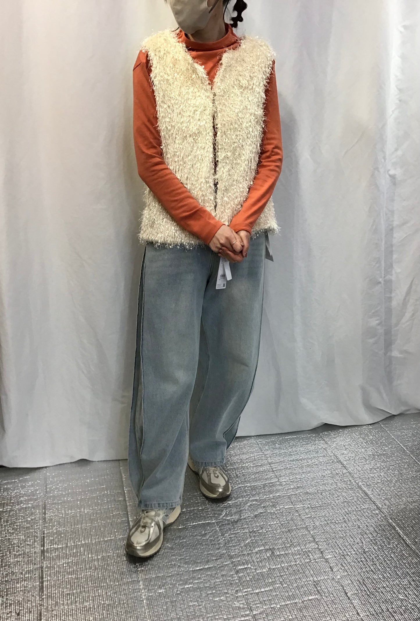 ☆vingtrois ファンシーヤーンベスト