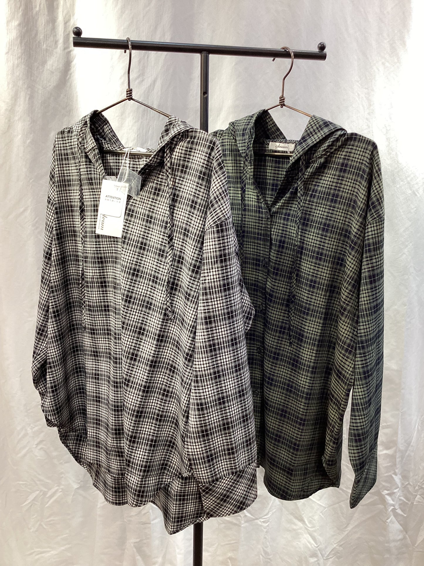 ☆チェックフーディSH