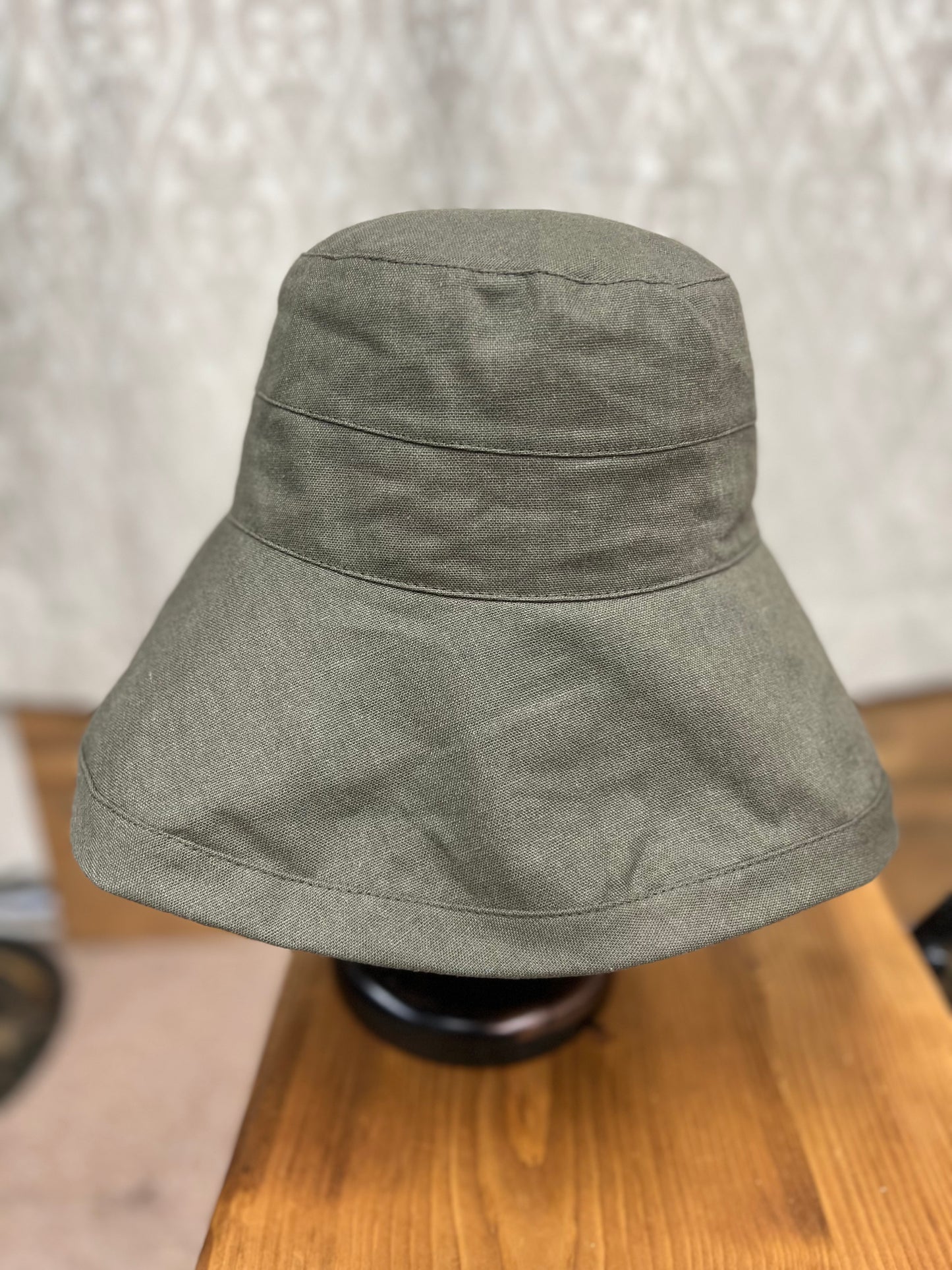 UVcare麻混無地ハット