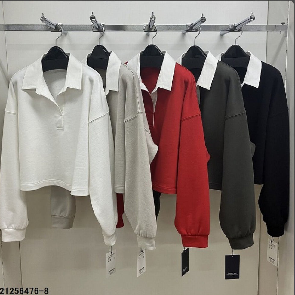 【ご予約】ATELIER SIX ポロカラー裏毛PO