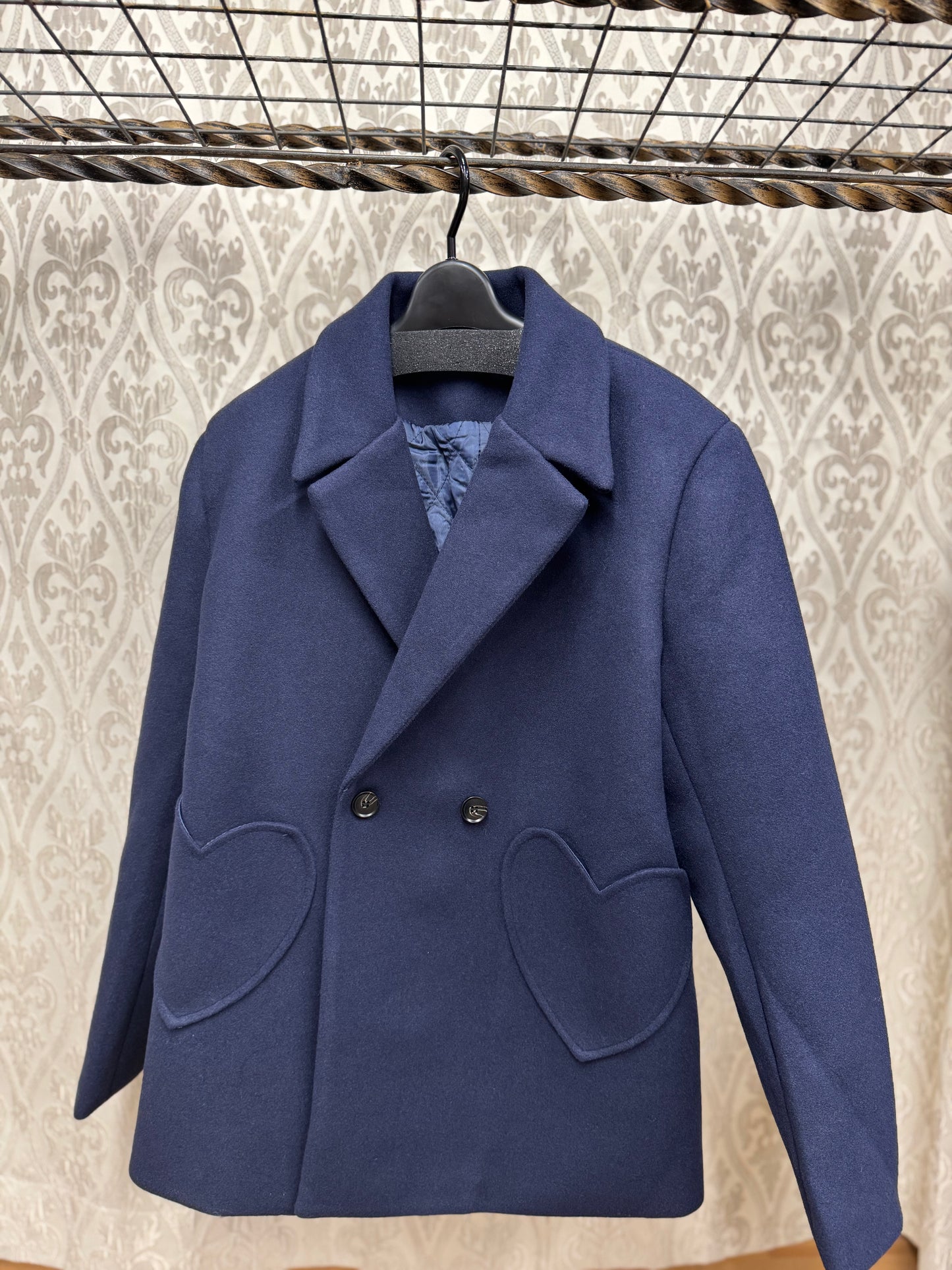 ◎ハートポケット裏キルティングジャケット