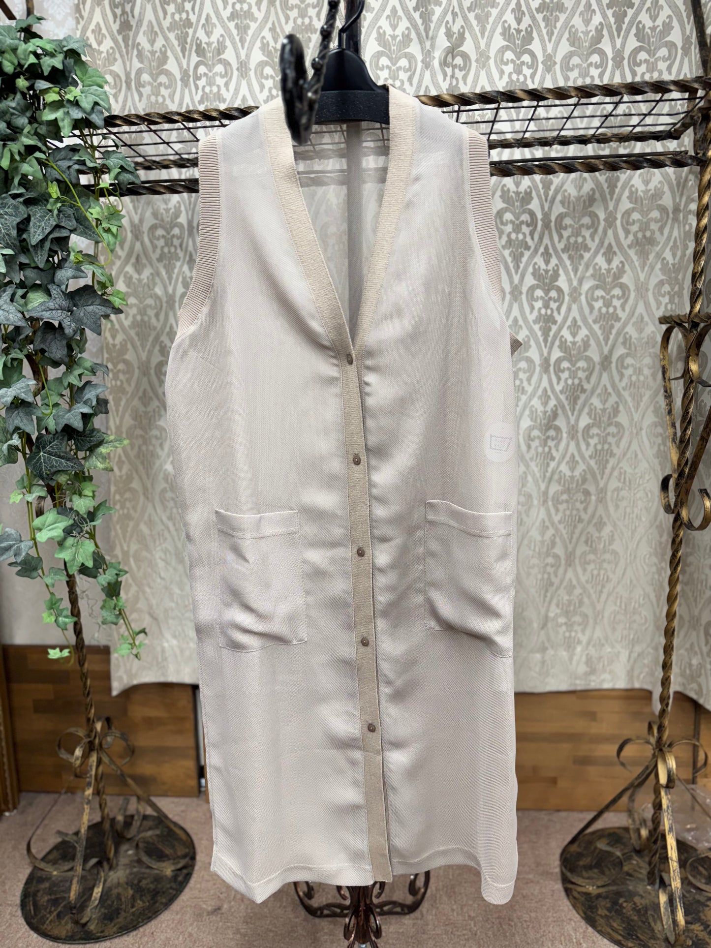 C’EST MOIJEU 総針メッシュロングベスト