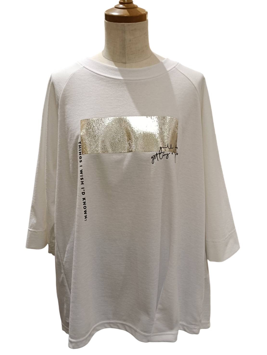 ◎箔バープリントラグランTOPS