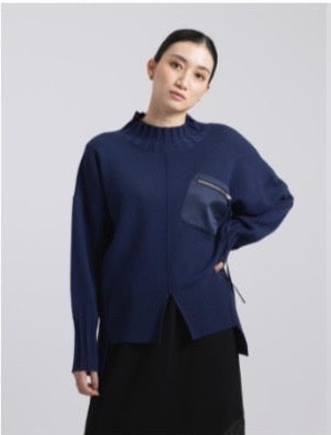 33℃ 胸ポケZIP Knit po