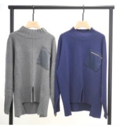 33℃ 胸ポケZIP Knit po