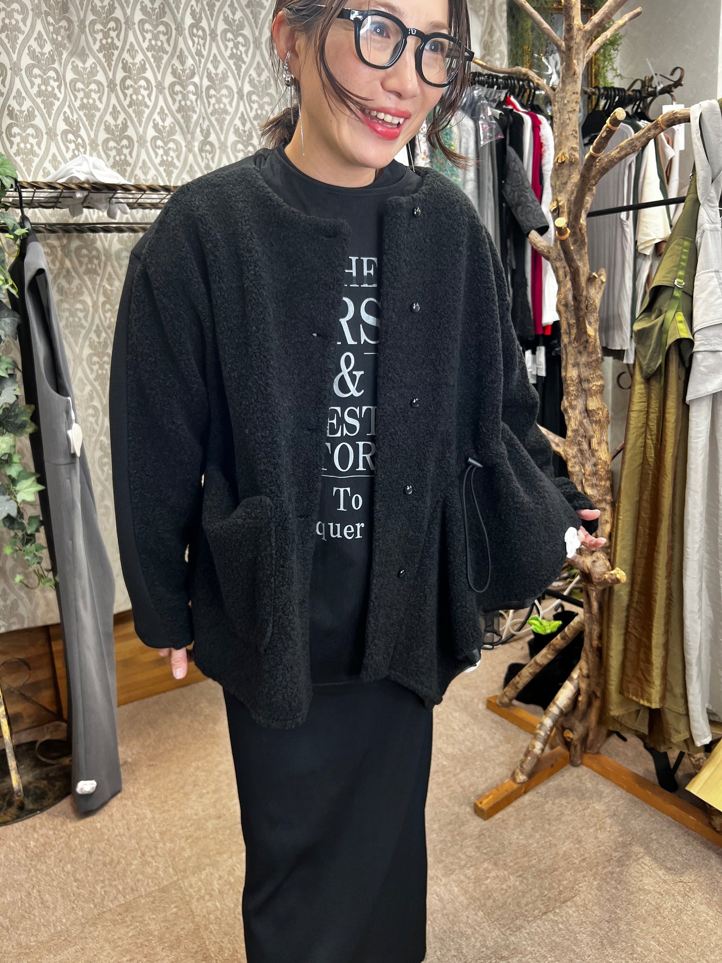 アシメドロストボアコート