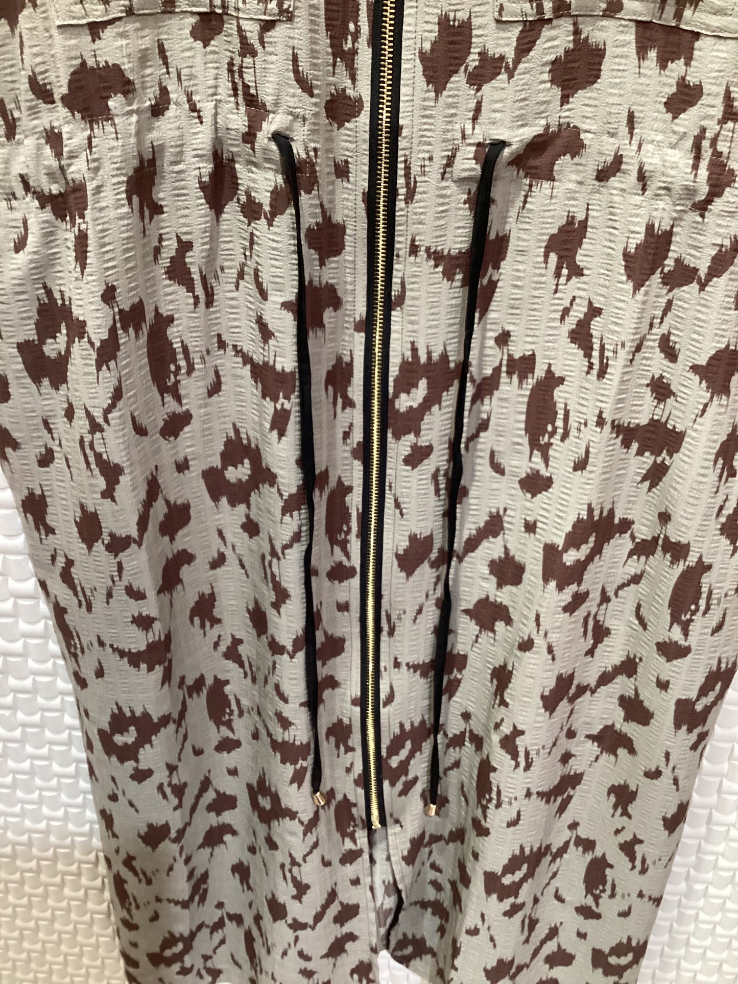 ◯レオパードロングZIPジレ