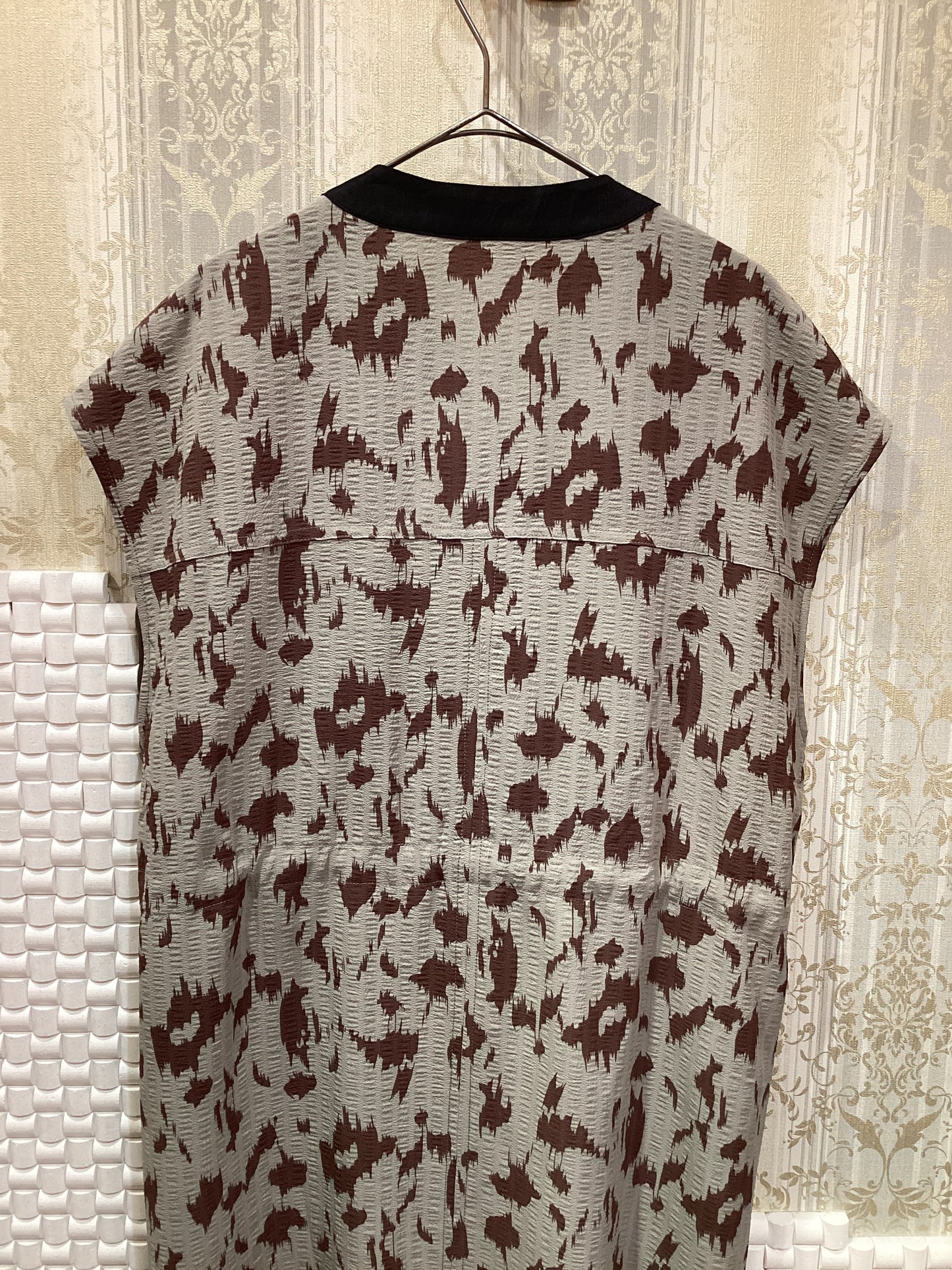 ◯レオパードロングZIPジレ