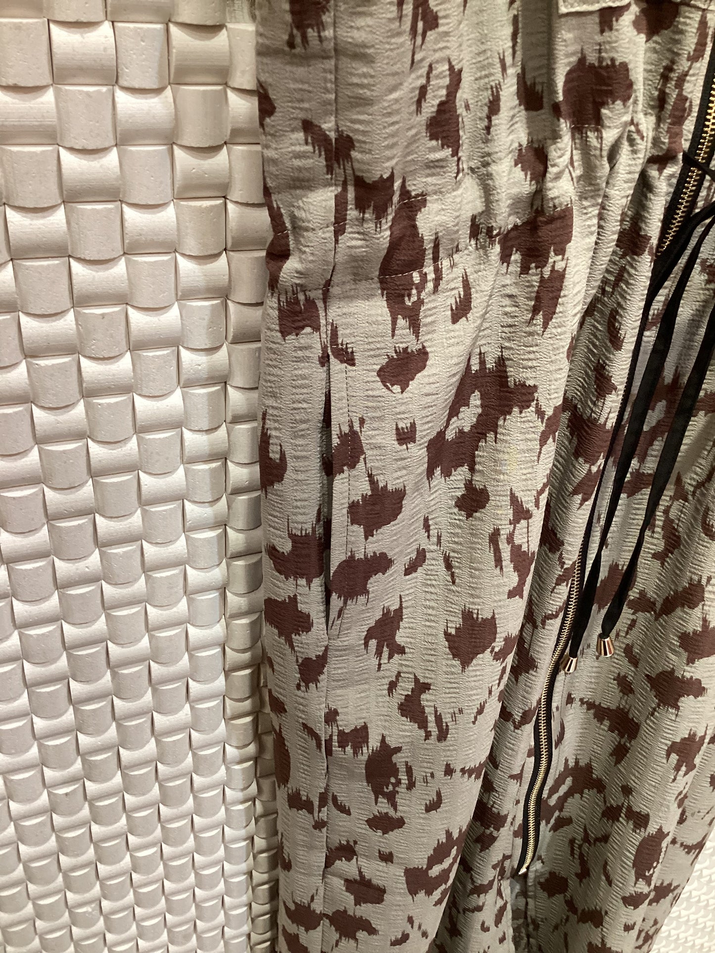 ◯レオパードロングZIPジレ
