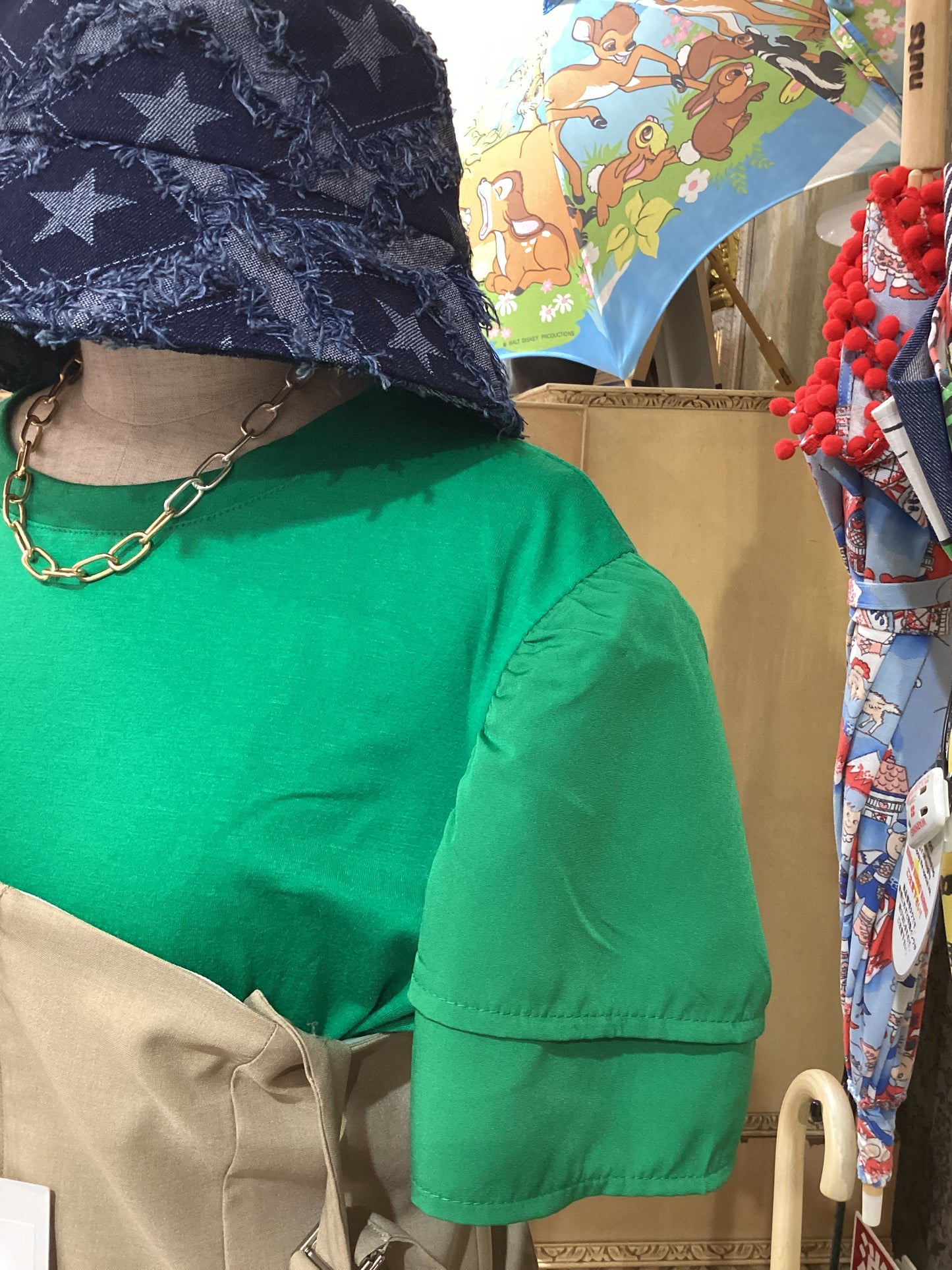 ◯袖パフT