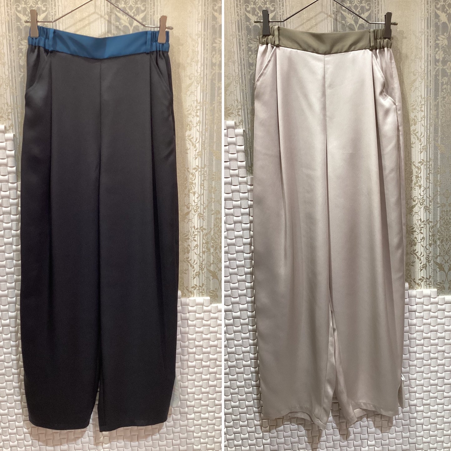 ◯Eimee Law タックコクーンサテンPT