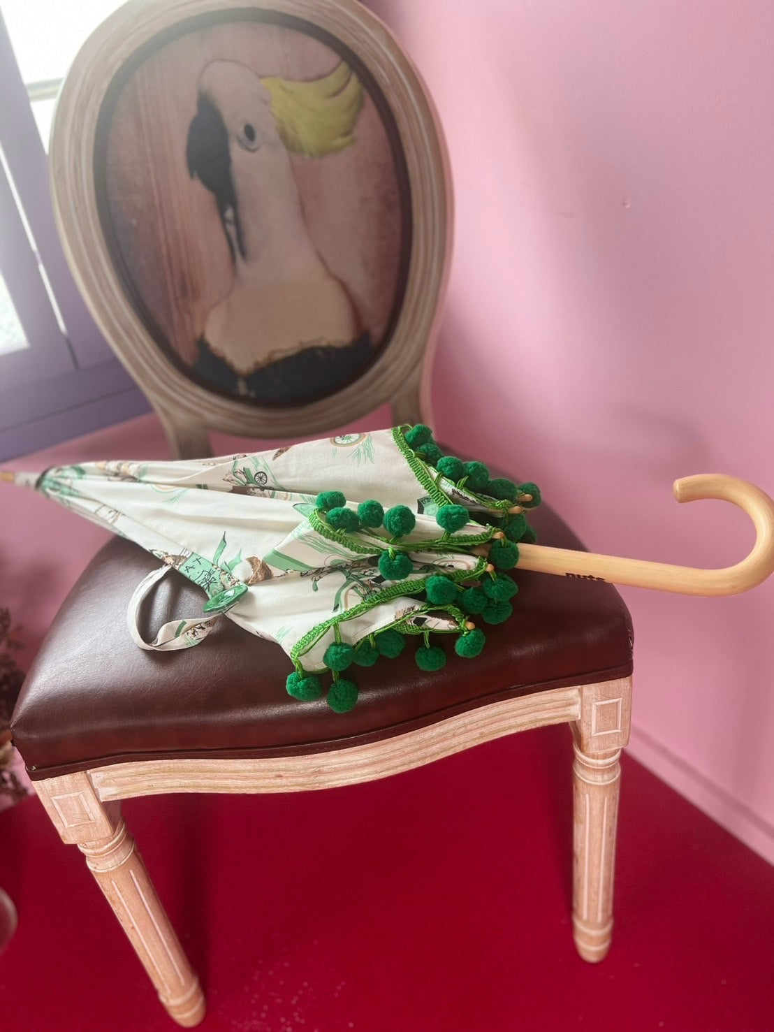 nuts 日傘 ポンポン小【本体価格+送料770円込み】