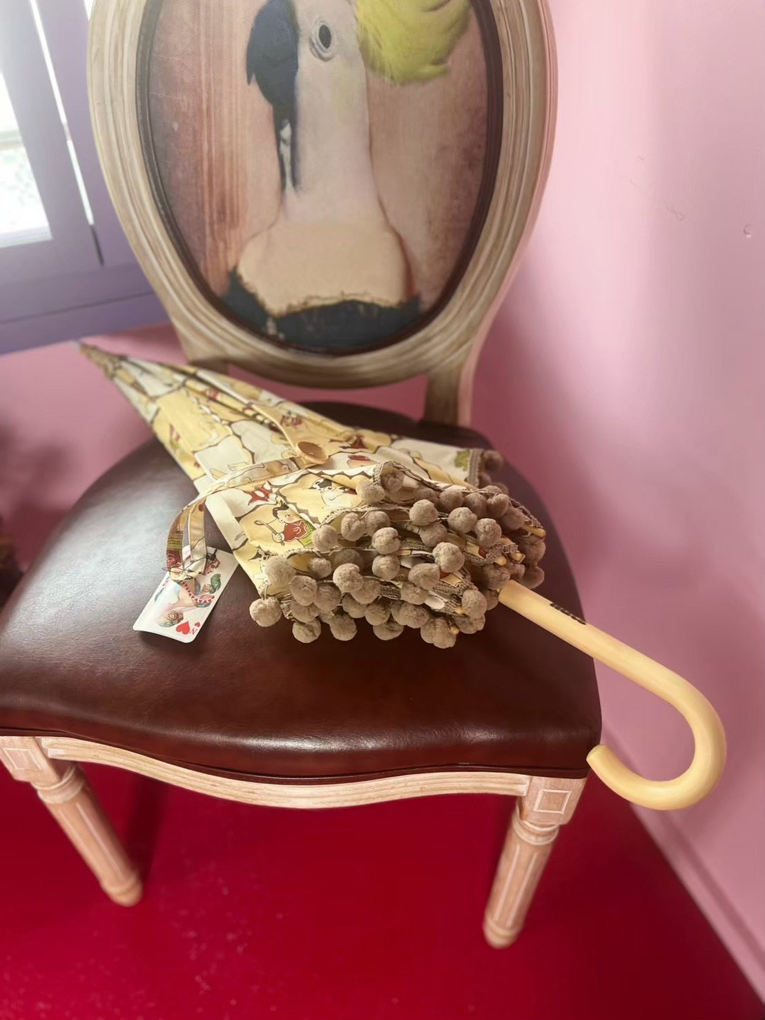 nuts 日傘 ポンポン小【本体価格+送料770円込み】