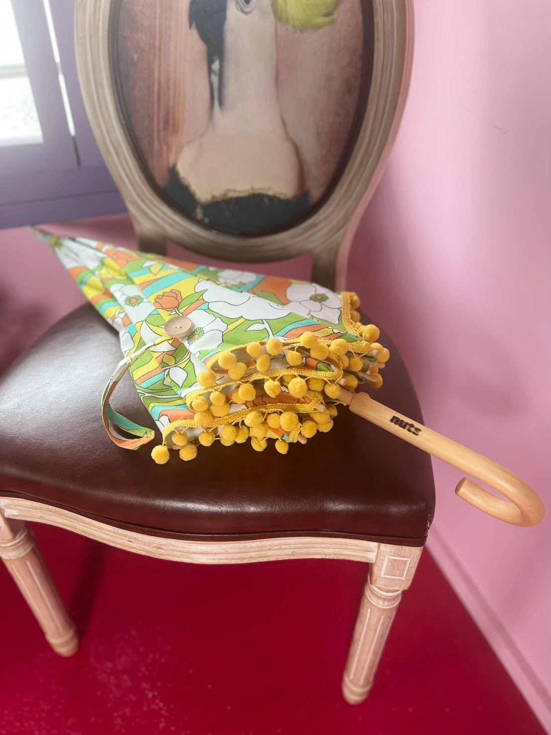 nuts 日傘 ポンポン小【本体価格+送料770円込み】