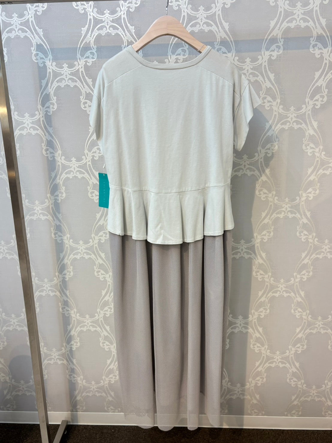 EGLANTINE メッシュ切替ワンピース