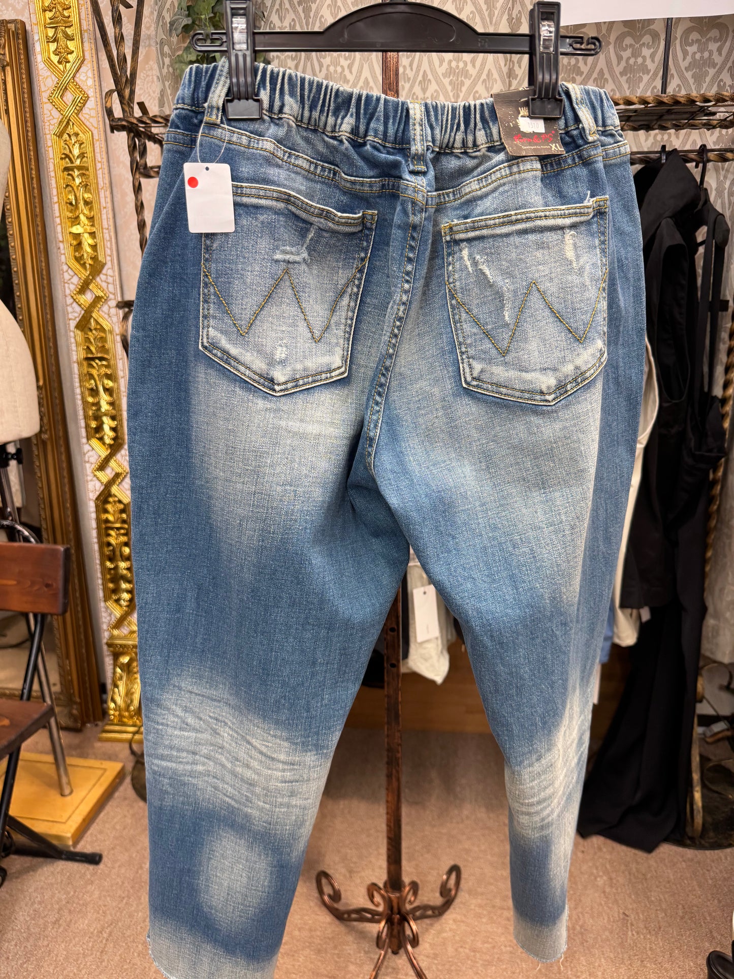 ストレッチダメージデニムXL