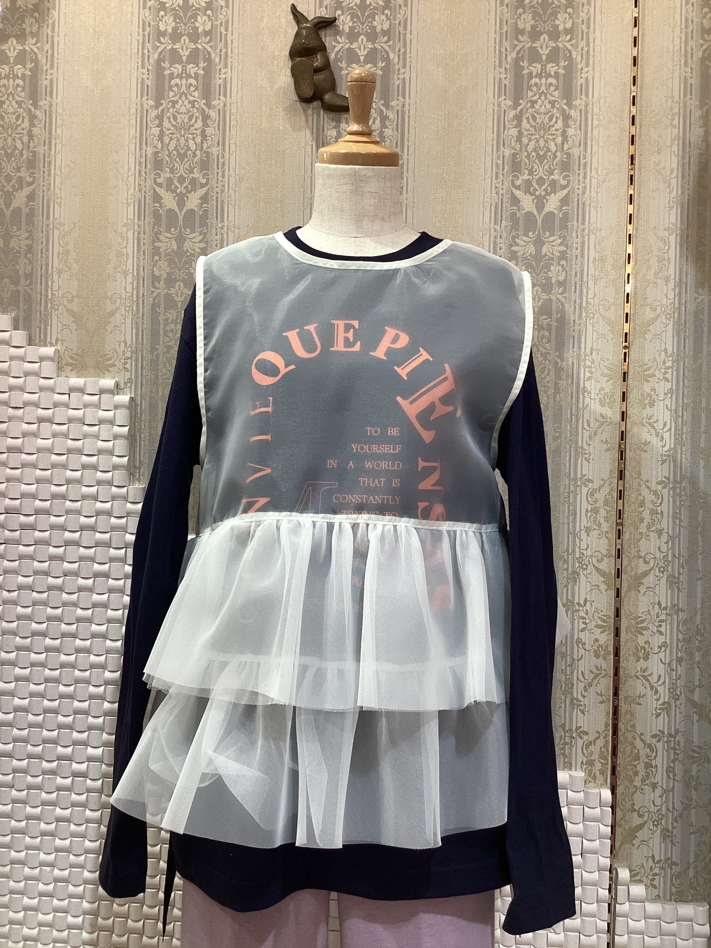 ◎オーガンジーフリルジレ