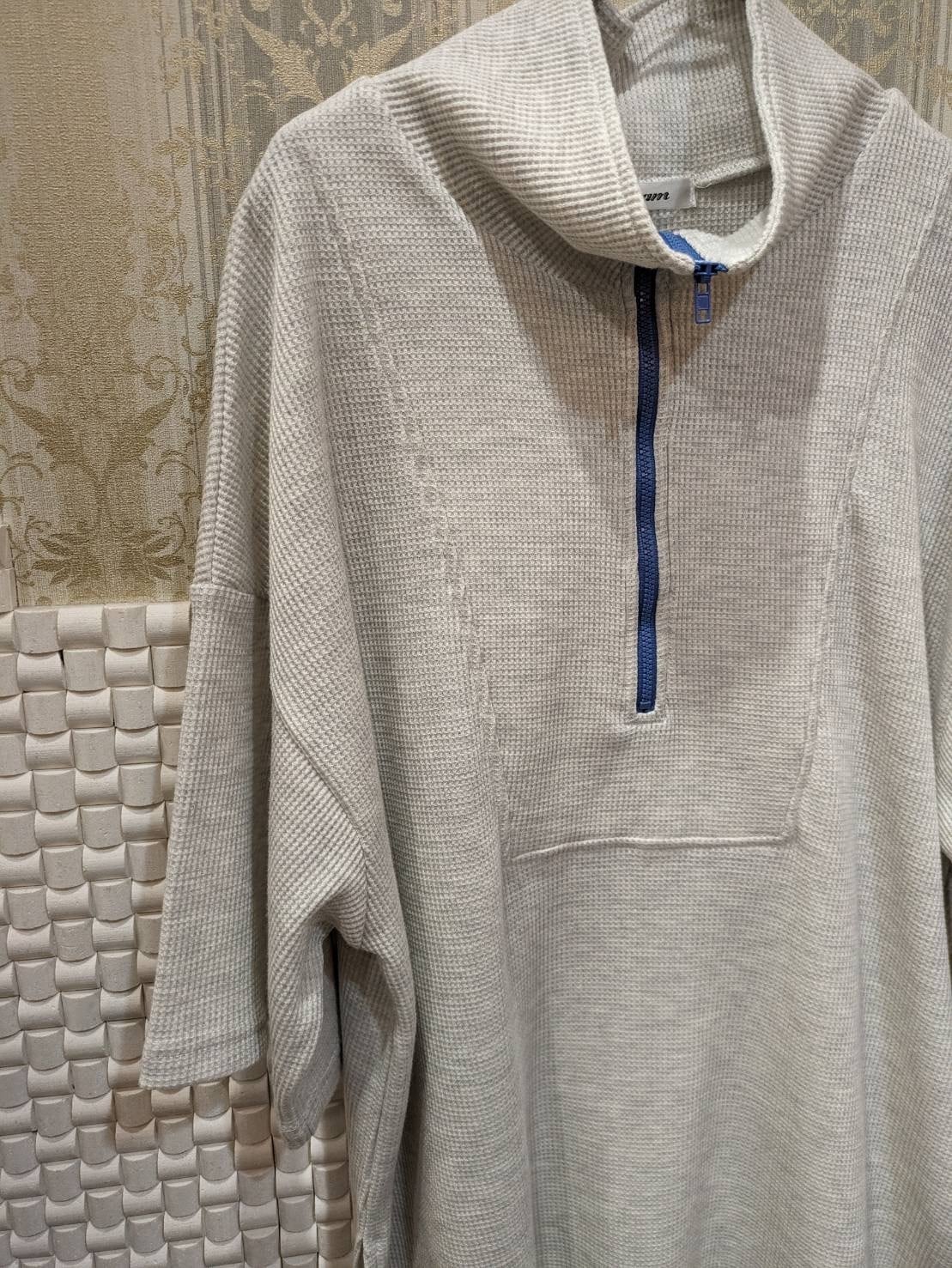 ◯配色ハーフZIP PO