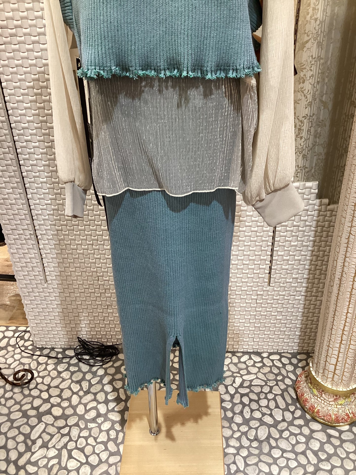 ◯Eimee Law二重臼フリンジタイトSK