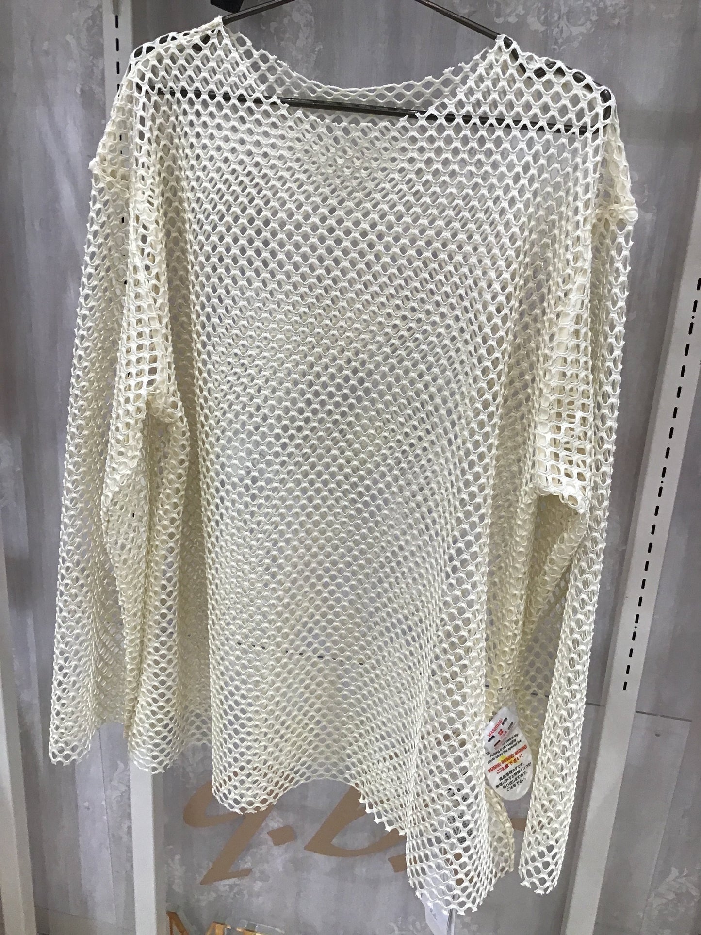◎jouetie メタリックメッシュトップス