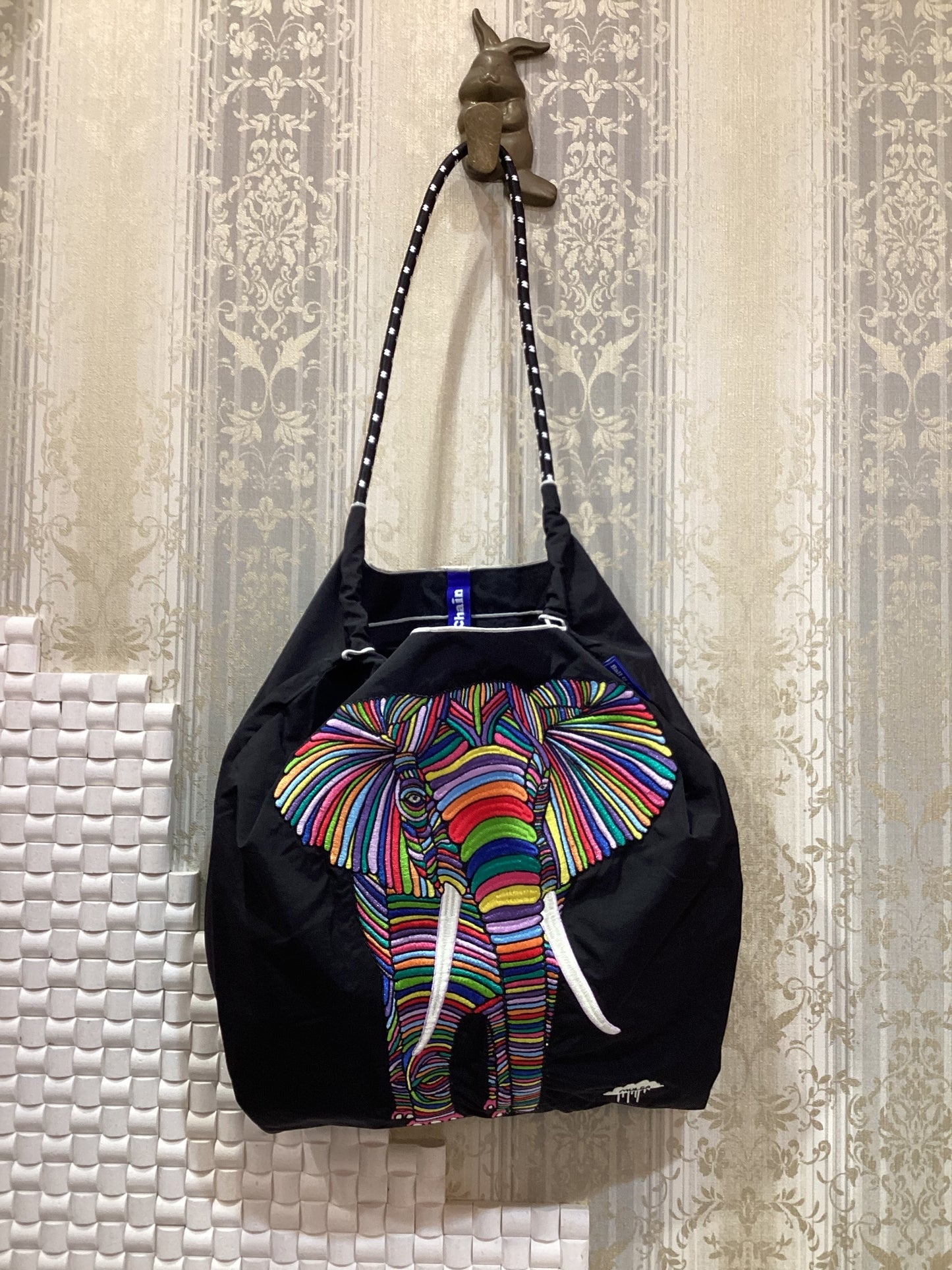 ◯ball&chain エコバッグ M.ELEPHANT(Mサイズ)