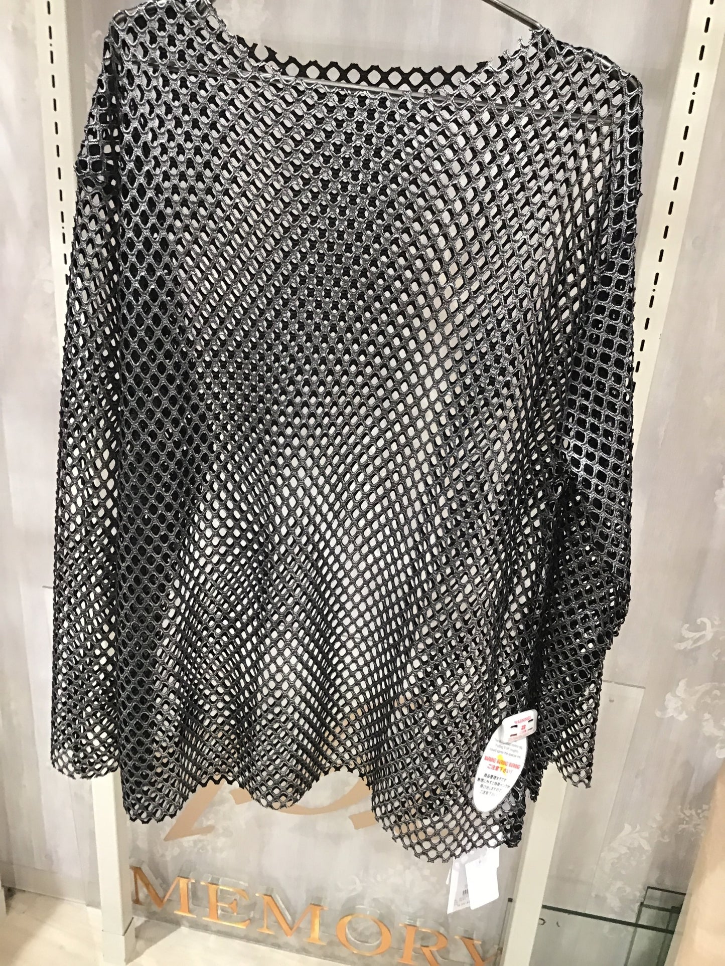 ◎jouetie メタリックメッシュトップス