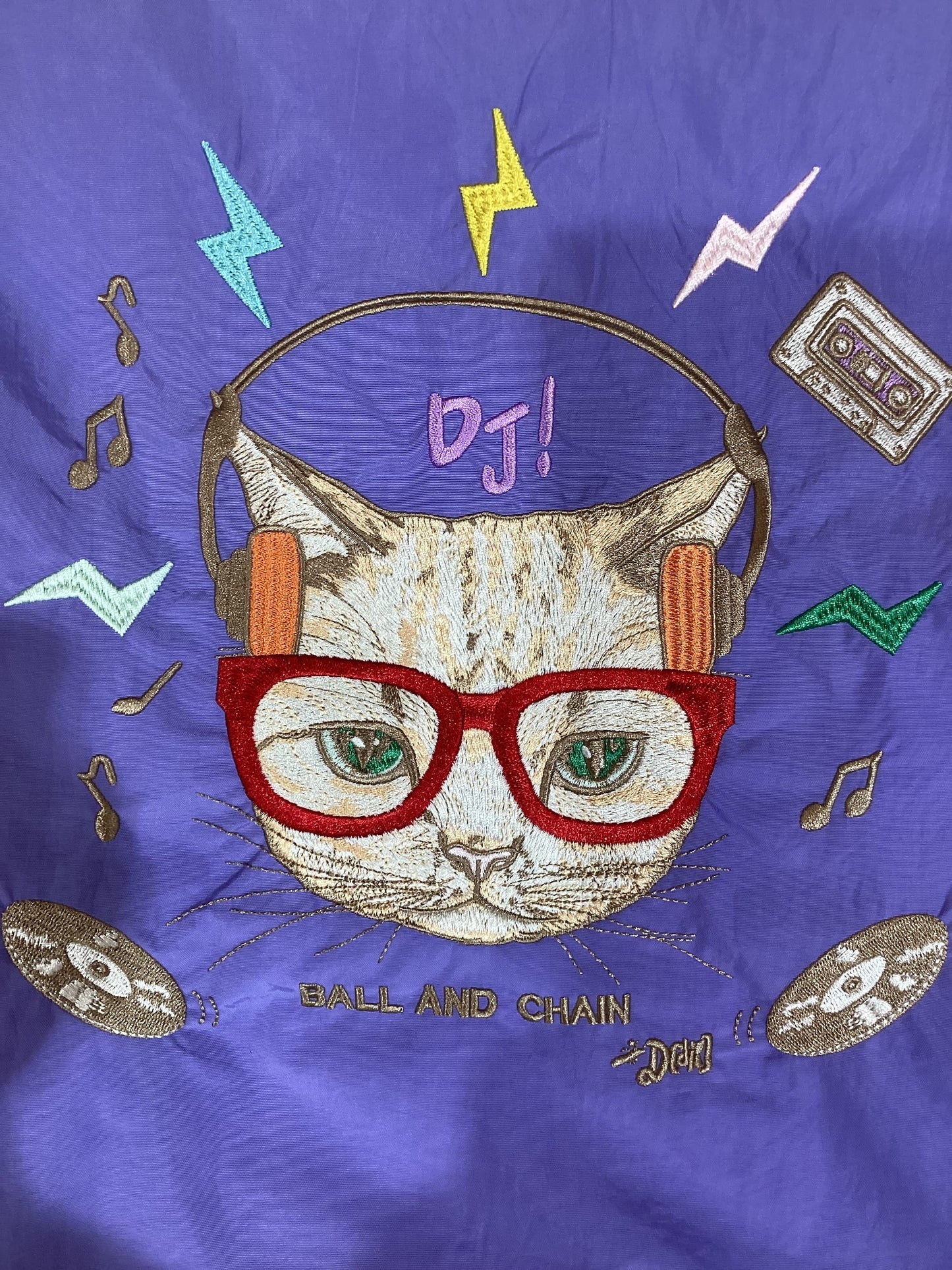 ◯ball&chain エコバッグ DJ CAT (Mサイズ)
