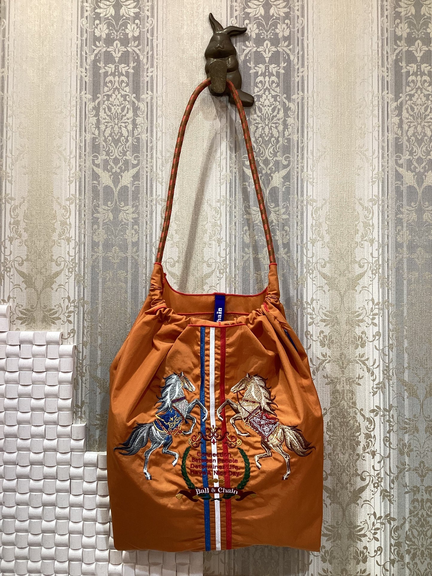 ☆ball&chain エコバッグ TWO.HORSES (Mサイズ)